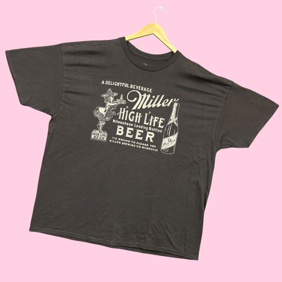 A Delightful Beverage Miller High Life Beer Tee XXL - Picture 3 of 4